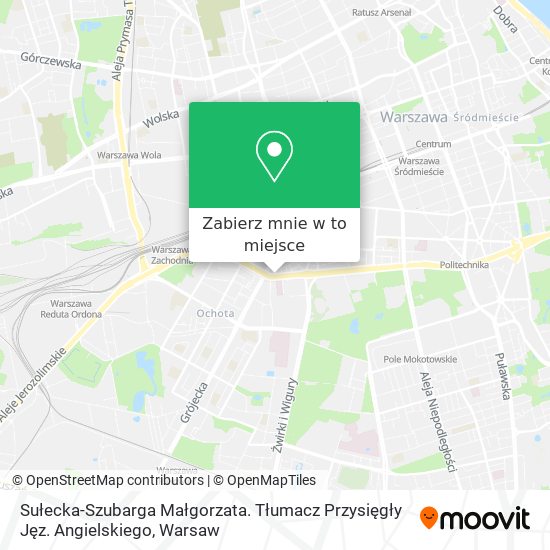 Mapa Sułecka-Szubarga Małgorzata. Tłumacz Przysięgły Jęz. Angielskiego