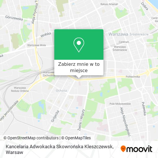 Mapa Kancelaria Adwokacka Skowrońska Kleszczewsk