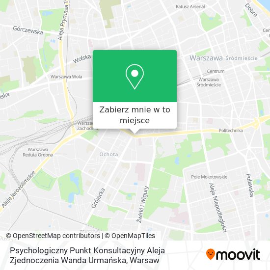 Mapa Psychologiczny Punkt Konsultacyjny Aleja Zjednoczenia Wanda Urmańska