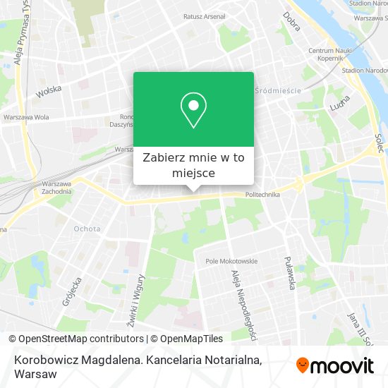 Mapa Korobowicz Magdalena. Kancelaria Notarialna