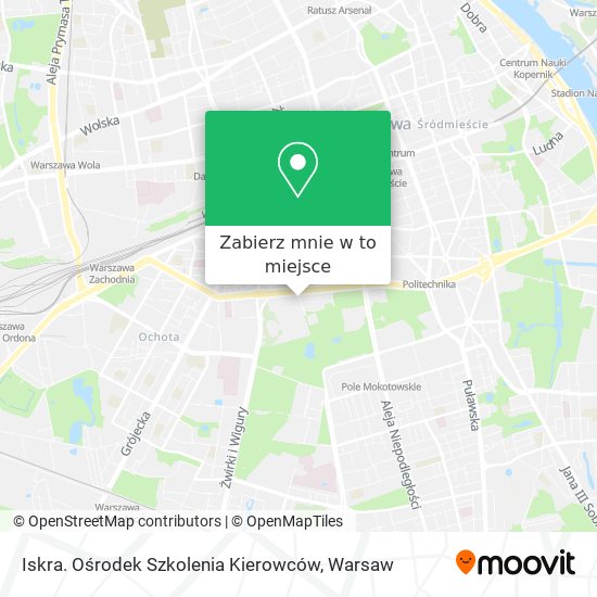 Mapa Iskra. Ośrodek Szkolenia Kierowców