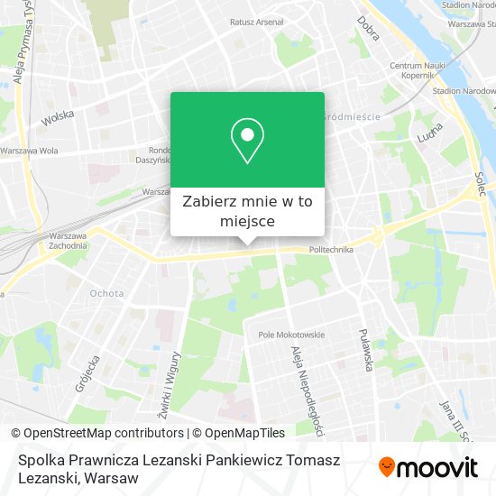 Mapa Spolka Prawnicza Lezanski Pankiewicz Tomasz Lezanski