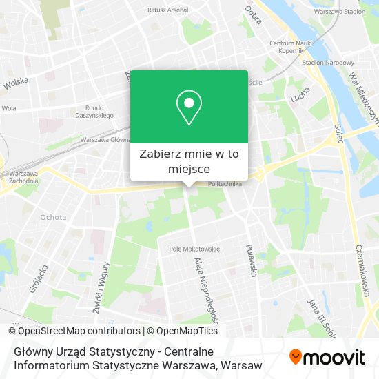 Mapa Główny Urząd Statystyczny - Centralne Informatorium Statystyczne Warszawa