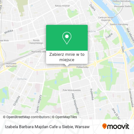 Mapa Izabela Barbara Majdan Cafe u Siebie