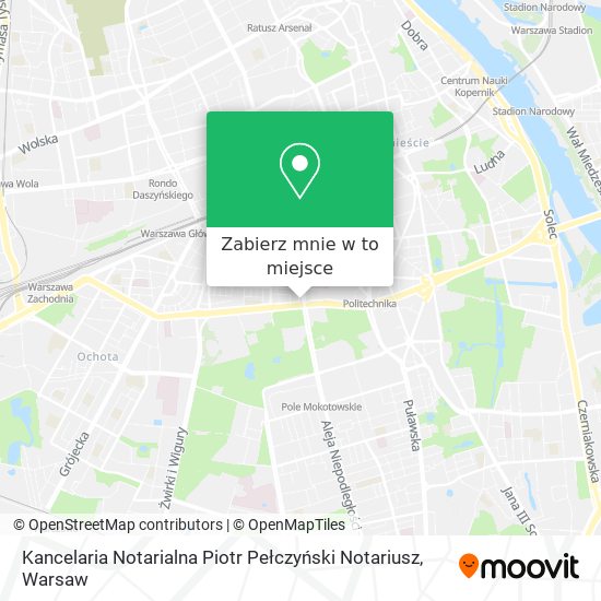 Mapa Kancelaria Notarialna Piotr Pełczyński Notariusz