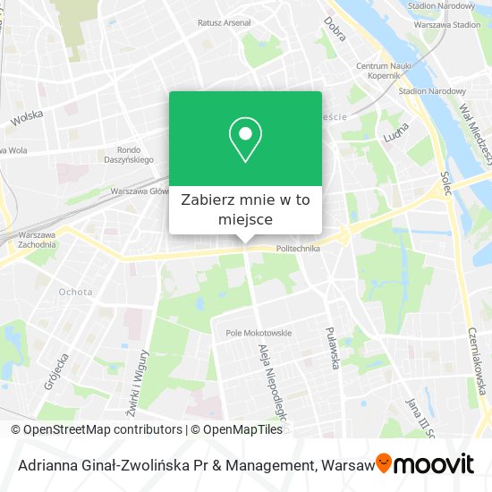 Mapa Adrianna Ginał-Zwolińska Pr & Management