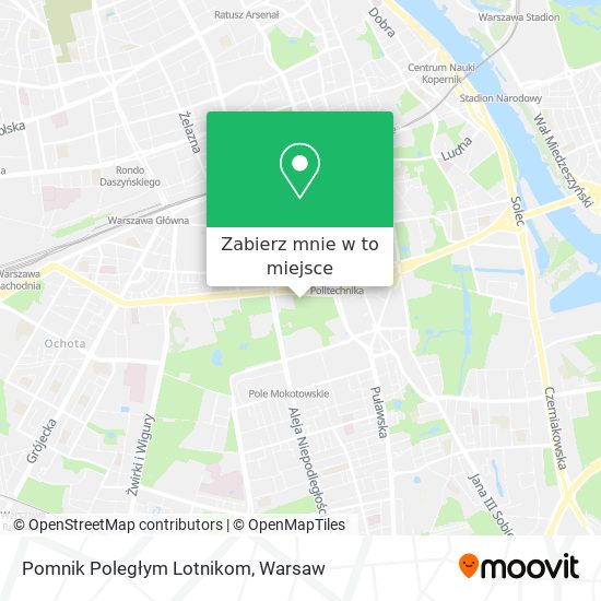 Mapa Pomnik Poległym Lotnikom