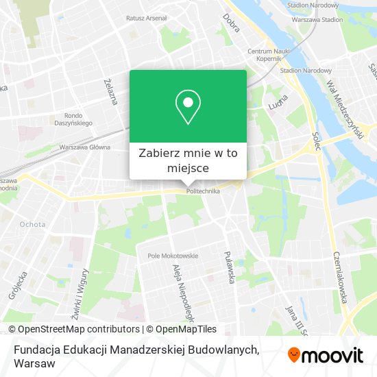 Mapa Fundacja Edukacji Manadzerskiej Budowlanych