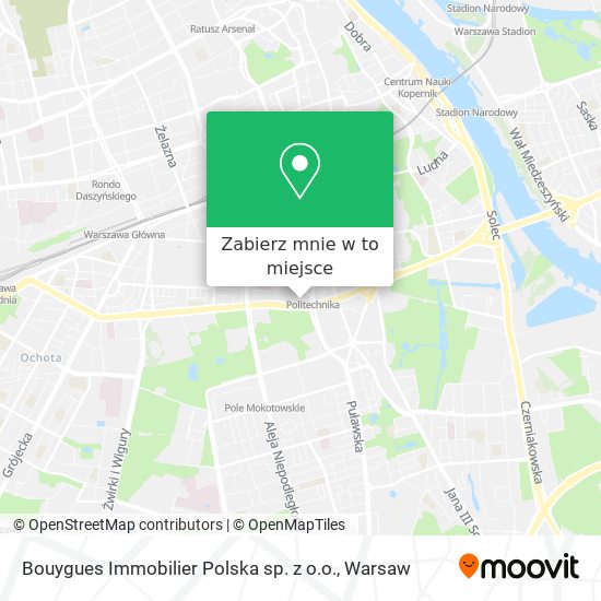 Mapa Bouygues Immobilier Polska sp. z o.o.