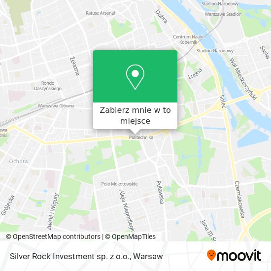 Mapa Silver Rock Investment sp. z o.o.