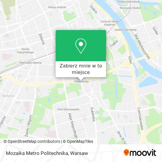 Mapa Mozaika Metro Politechnika