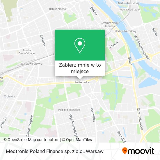 Mapa Medtronic Poland Finance sp. z o.o.