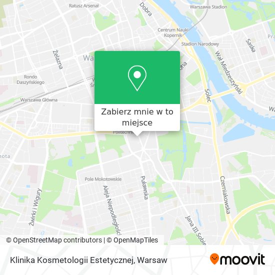 Mapa Klinika Kosmetologii Estetycznej