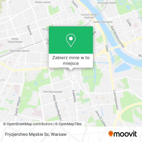 Mapa Fryzjerstwo Męskie Sc