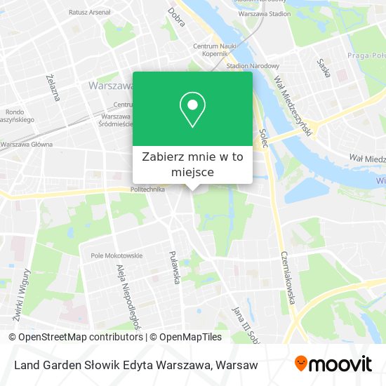 Mapa Land Garden Słowik Edyta Warszawa