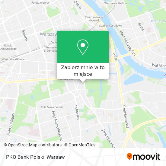 Mapa PKO Bank Polski