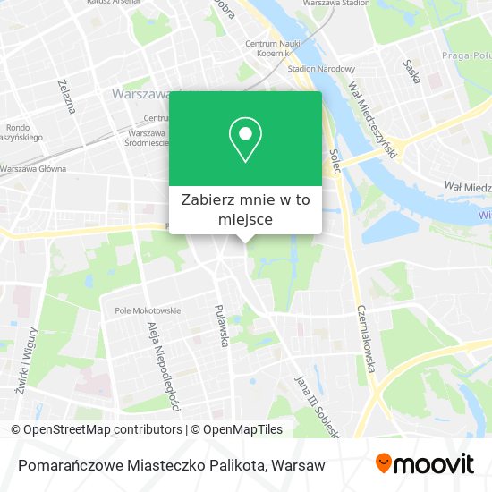 Mapa Pomarańczowe Miasteczko Palikota