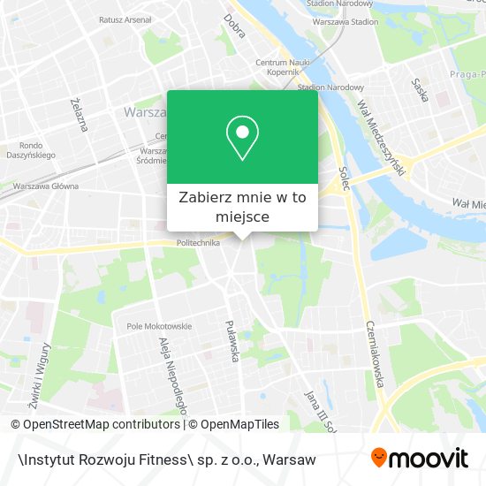 Mapa \Instytut Rozwoju Fitness\ sp. z o.o.