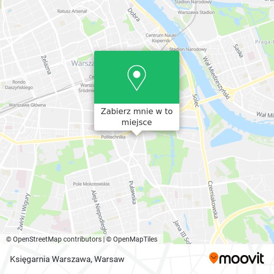 Mapa Księgarnia Warszawa