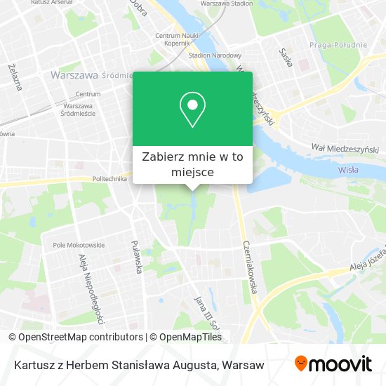 Mapa Kartusz z Herbem Stanisława Augusta