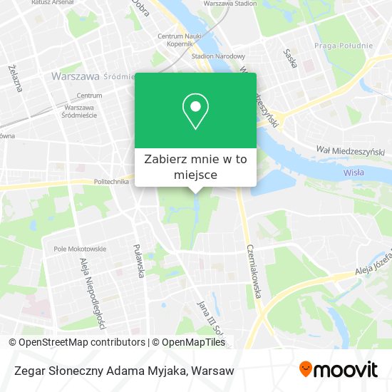 Mapa Zegar Słoneczny Adama Myjaka