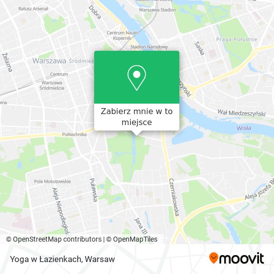 Mapa Yoga w Łazienkach