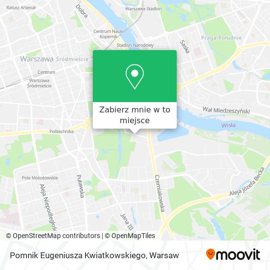 Mapa Pomnik Eugeniusza Kwiatkowskiego