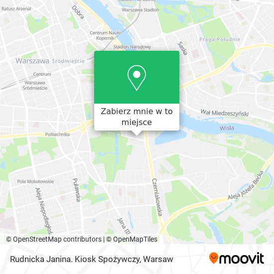 Mapa Rudnicka Janina. Kiosk Spożywczy