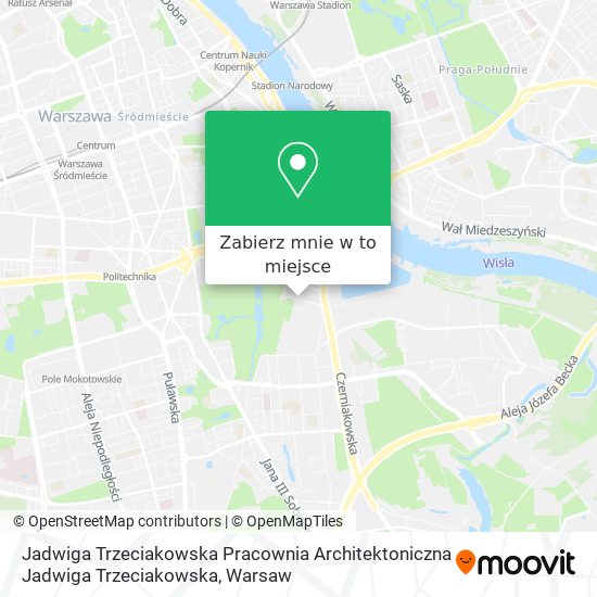 Mapa Jadwiga Trzeciakowska Pracownia Architektoniczna Jadwiga Trzeciakowska