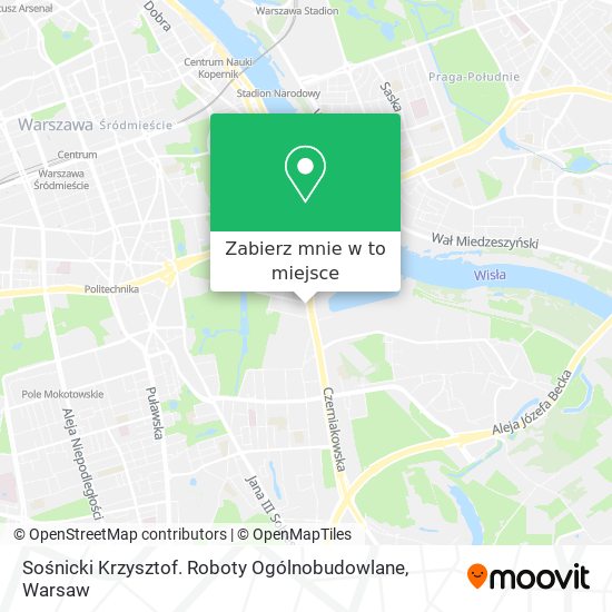 Mapa Sośnicki Krzysztof. Roboty Ogólnobudowlane