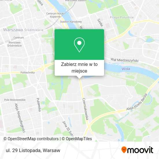 Mapa ul. 29 Listopada