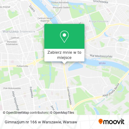 Mapa Gimnazjum nr 166 w Warszawie