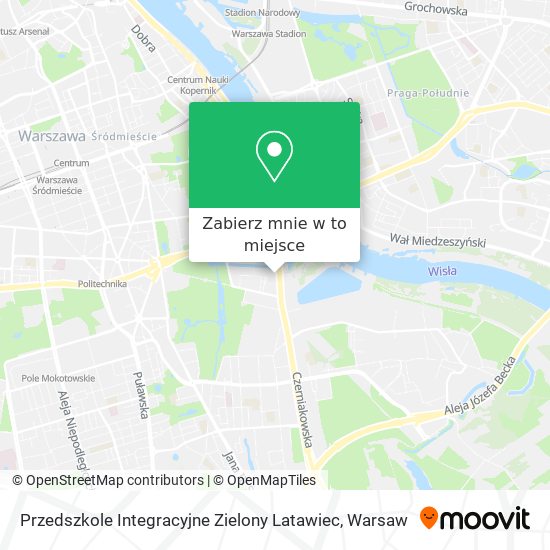 Mapa Przedszkole Integracyjne Zielony Latawiec