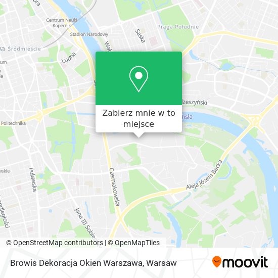 Mapa Browis Dekoracja Okien Warszawa