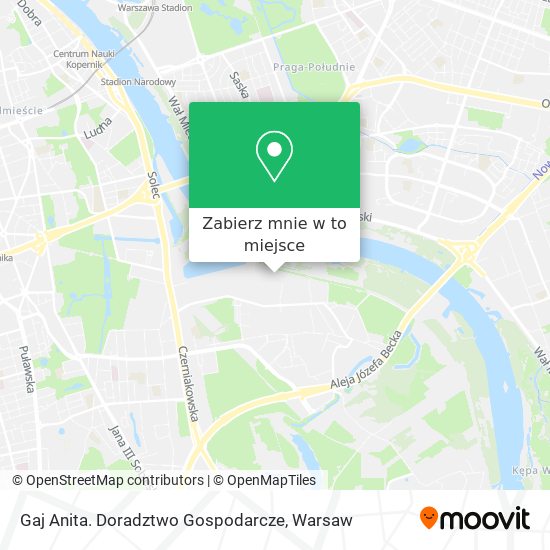 Mapa Gaj Anita. Doradztwo Gospodarcze