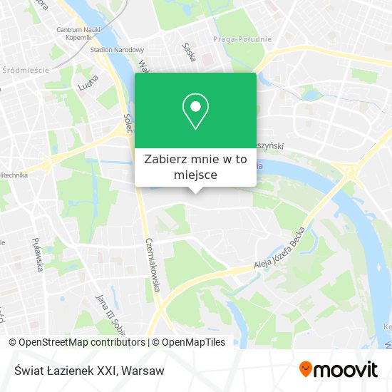 Mapa Świat Łazienek XXI