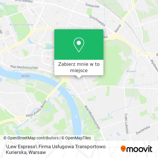 Mapa \Lew Express\ Firma Usługowa Transportowo Kurierska