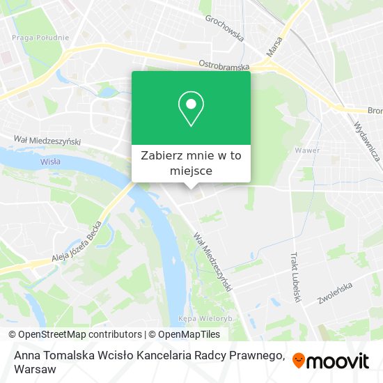 Mapa Anna Tomalska Wcisło Kancelaria Radcy Prawnego