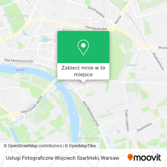 Mapa Usługi Fotograficzne Wojciech Szarliński