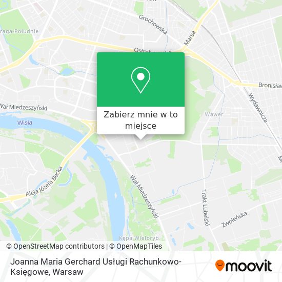 Mapa Joanna Maria Gerchard Usługi Rachunkowo-Księgowe