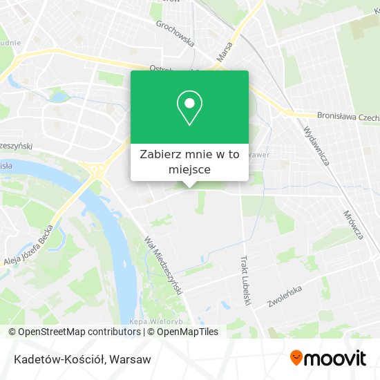 Mapa Kadetów-Kościół