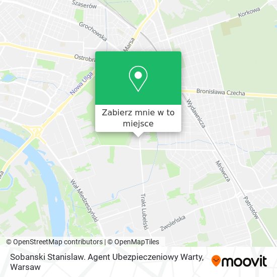 Mapa Sobanski Stanislaw. Agent Ubezpieczeniowy Warty