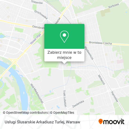 Mapa Usługi Ślusarskie Arkadiusz Turlej