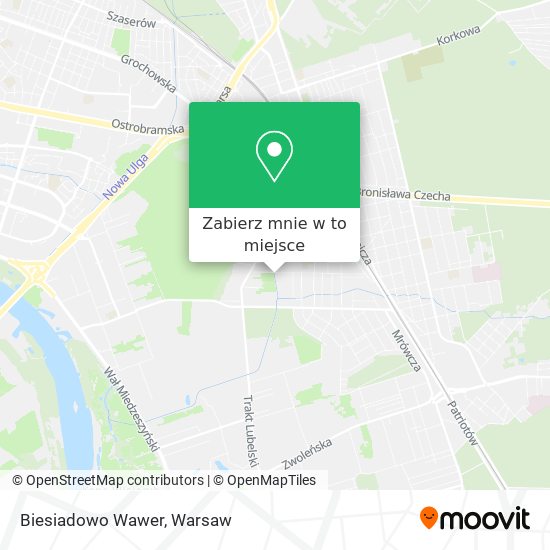 Mapa Biesiadowo Wawer