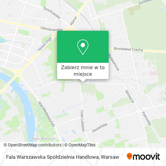 Mapa Fala Warszawska Spółdzielnia Handlowa