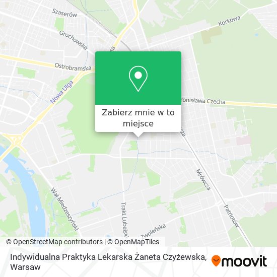 Mapa Indywidualna Praktyka Lekarska Żaneta Czyżewska