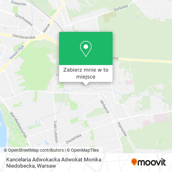 Mapa Kancelaria Adwokacka Adwokat Monika Niedobecka