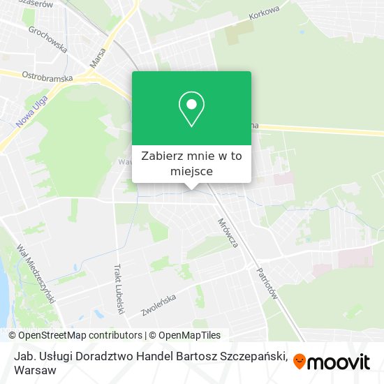 Mapa Jab. Usługi Doradztwo Handel Bartosz Szczepański