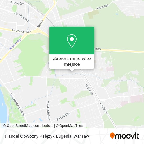 Mapa Handel Obwoźny Księżyk Eugenia