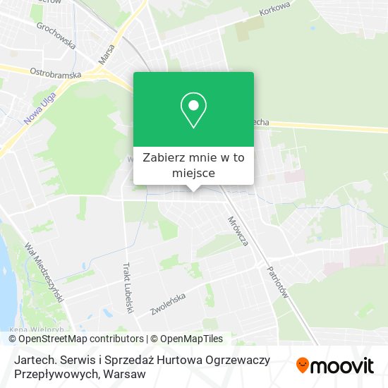 Mapa Jartech. Serwis i Sprzedaż Hurtowa Ogrzewaczy Przepływowych